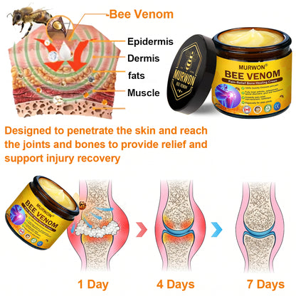 30% Discount🎁🎁|𝐌𝐔𝐑𝐖𝐎𝐍® Bee Venom Pain-Relief Bone Healing Cream ✨✨✨(Specially for older adults)
