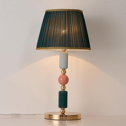 Milk White Glass Shade Table Lamp Modern Metal Desk Lamp with Plug Cord Switch for Bedroom Living Room
